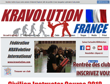 Tablet Screenshot of kravmaga-france.com